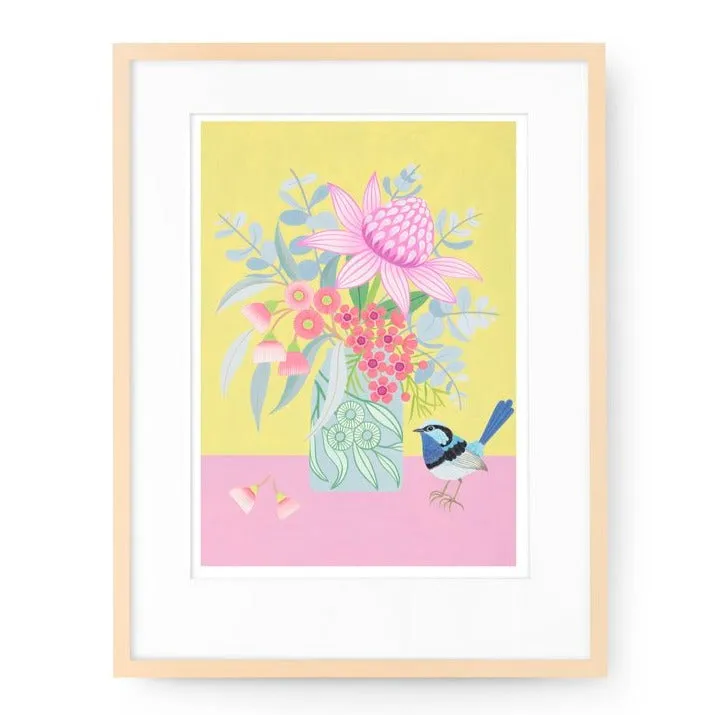 Claire Ishino Print - Superb Fairy-Wren