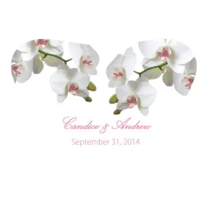 Classic Orchid Heart Container Sticker Pastel Pink