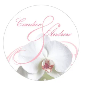 Classic Orchid Small Sticker Pastel Pink