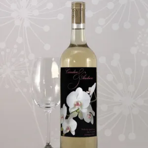 Classic Orchid Wine Label Pastel Pink