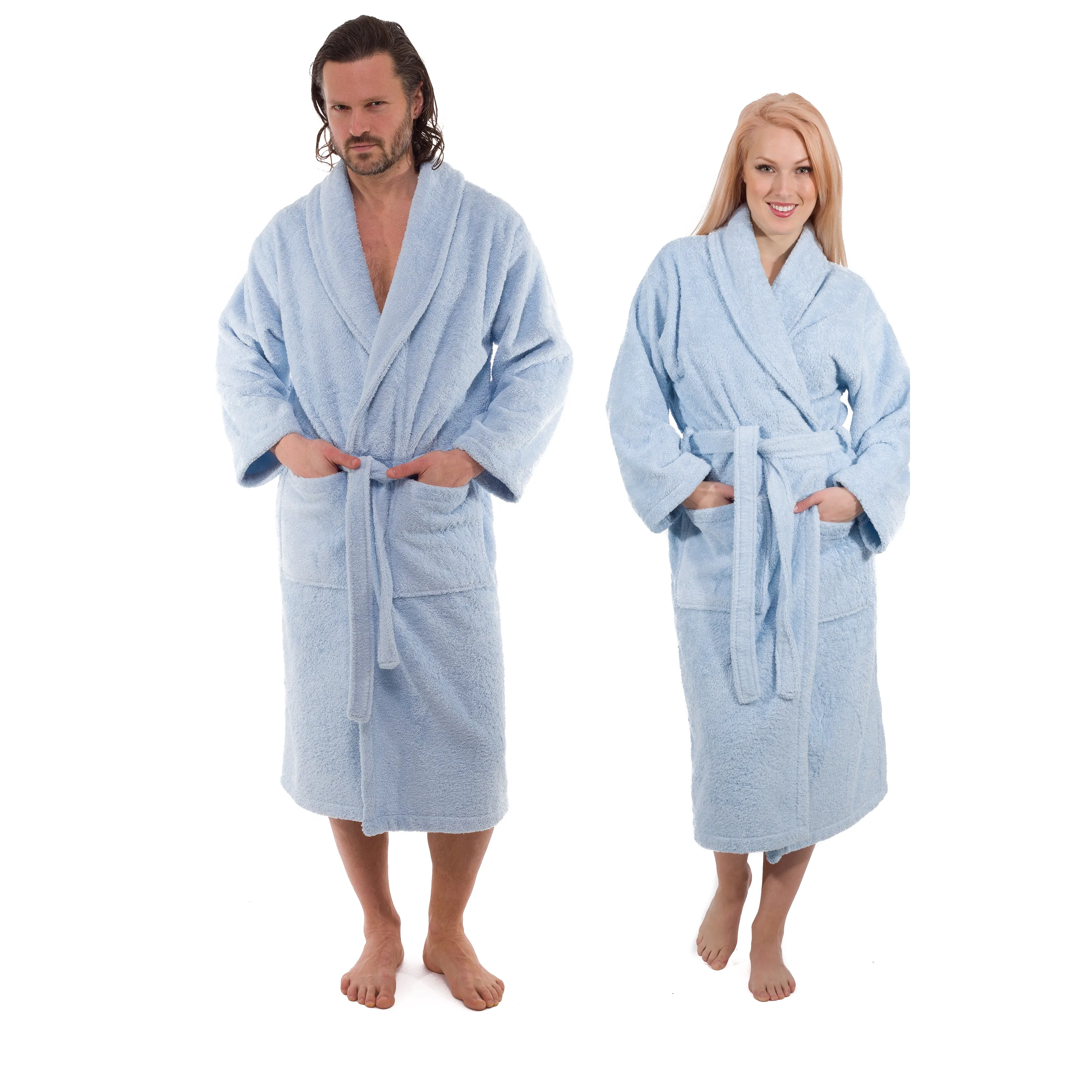 Classic Turkish Combed Cotton Luxurious Thick Unisex Bathrobes