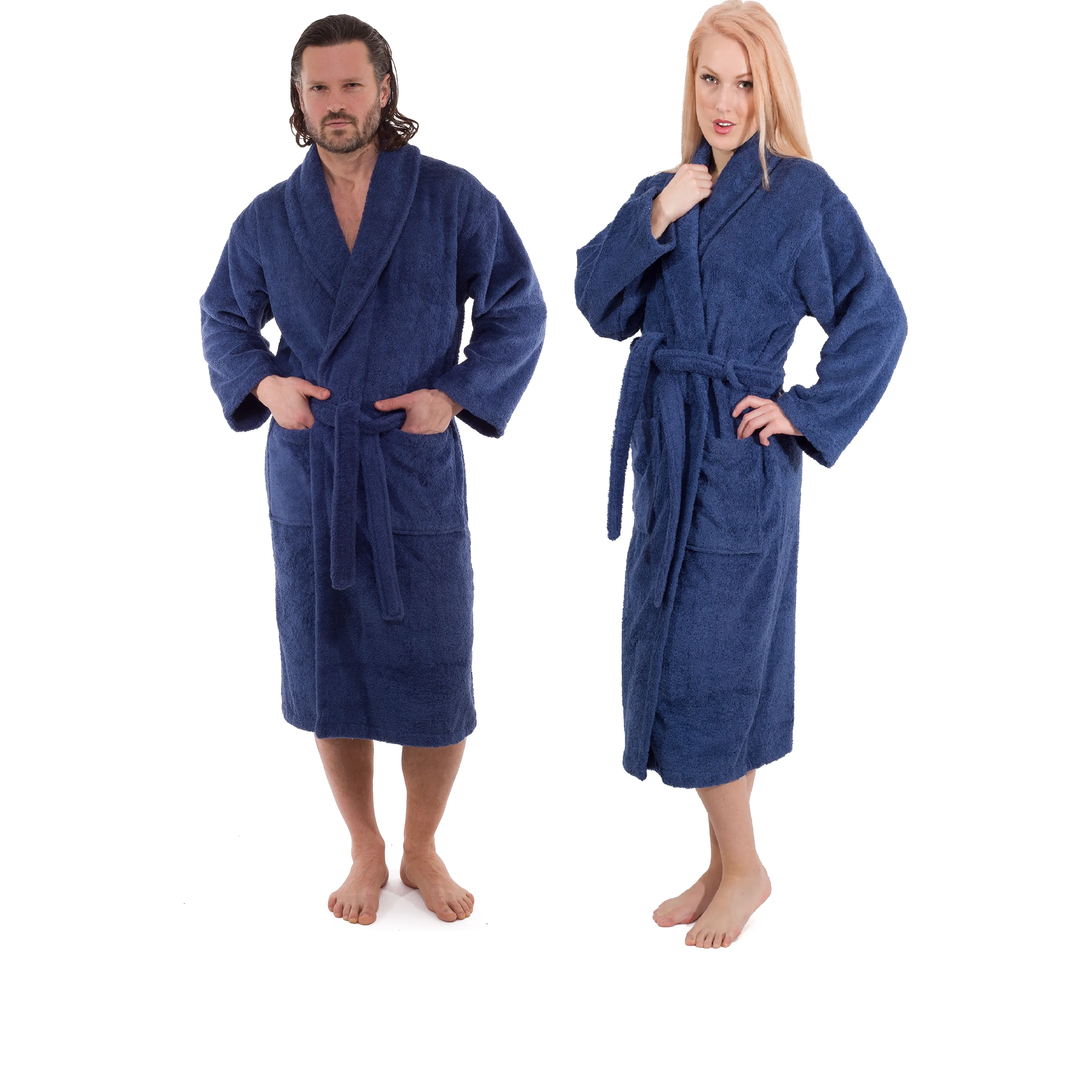 Classic Turkish Combed Cotton Luxurious Thick Unisex Bathrobes