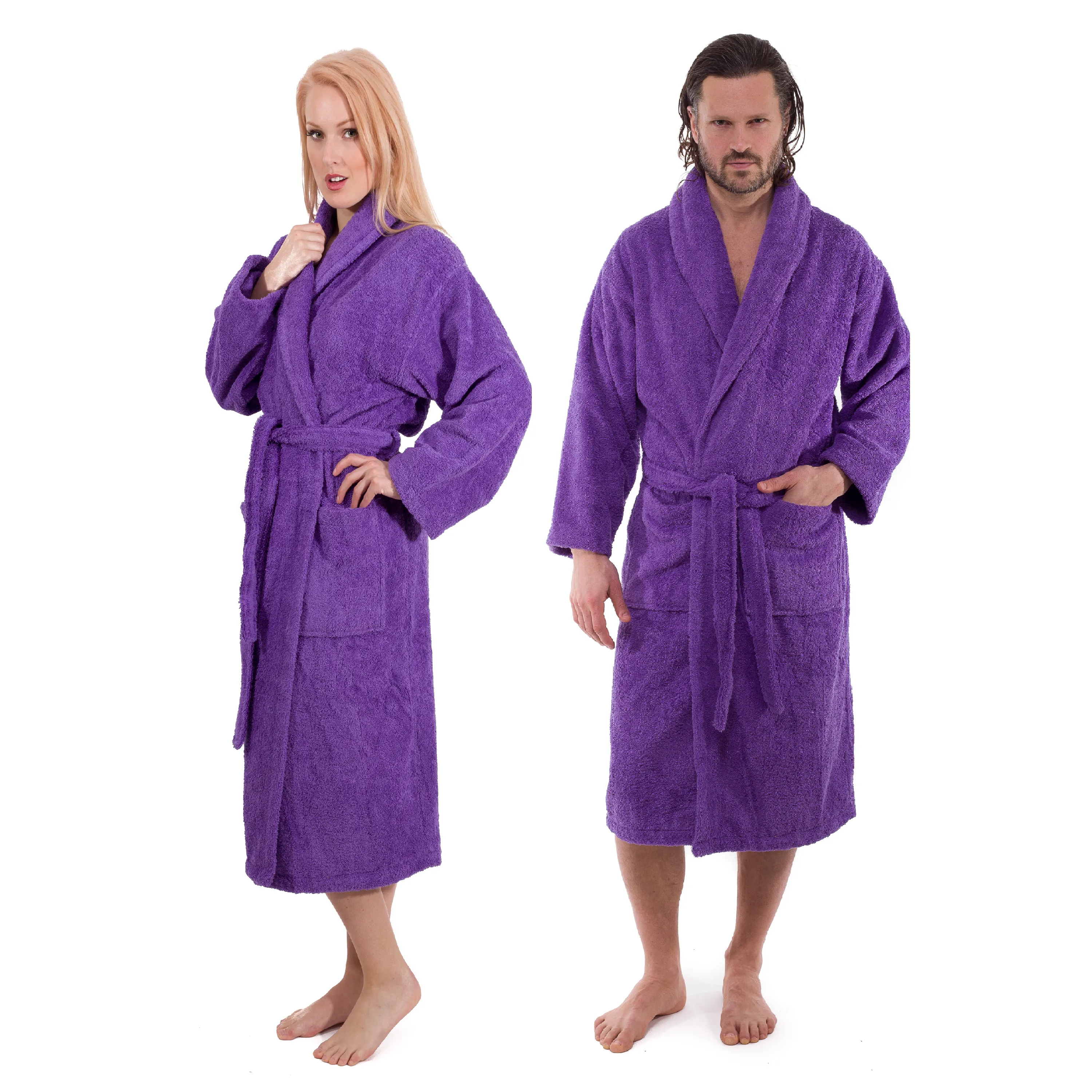 Classic Turkish Combed Cotton Luxurious Thick Unisex Bathrobes
