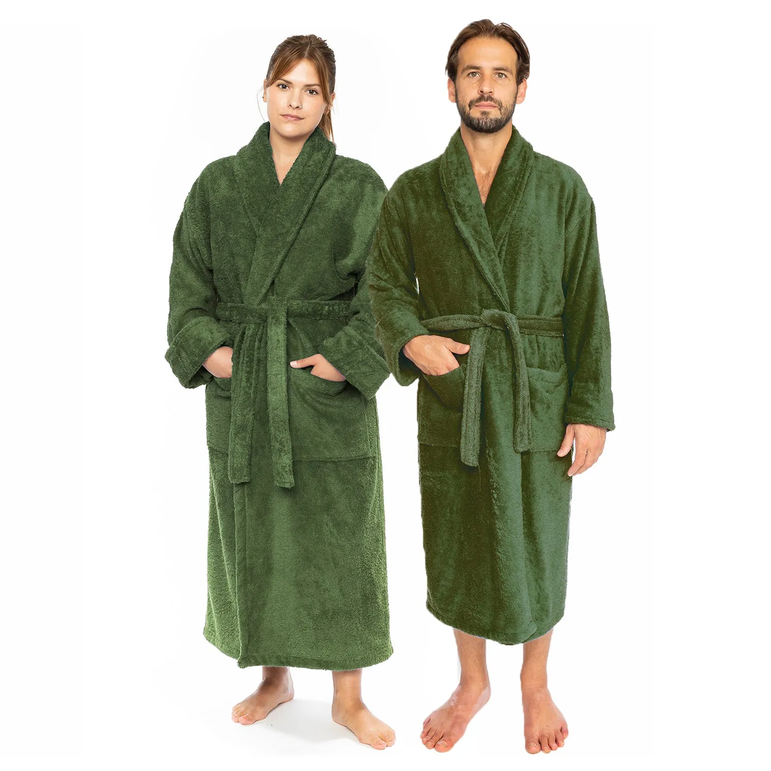 Classic Turkish Combed Cotton Luxurious Thick Unisex Bathrobes
