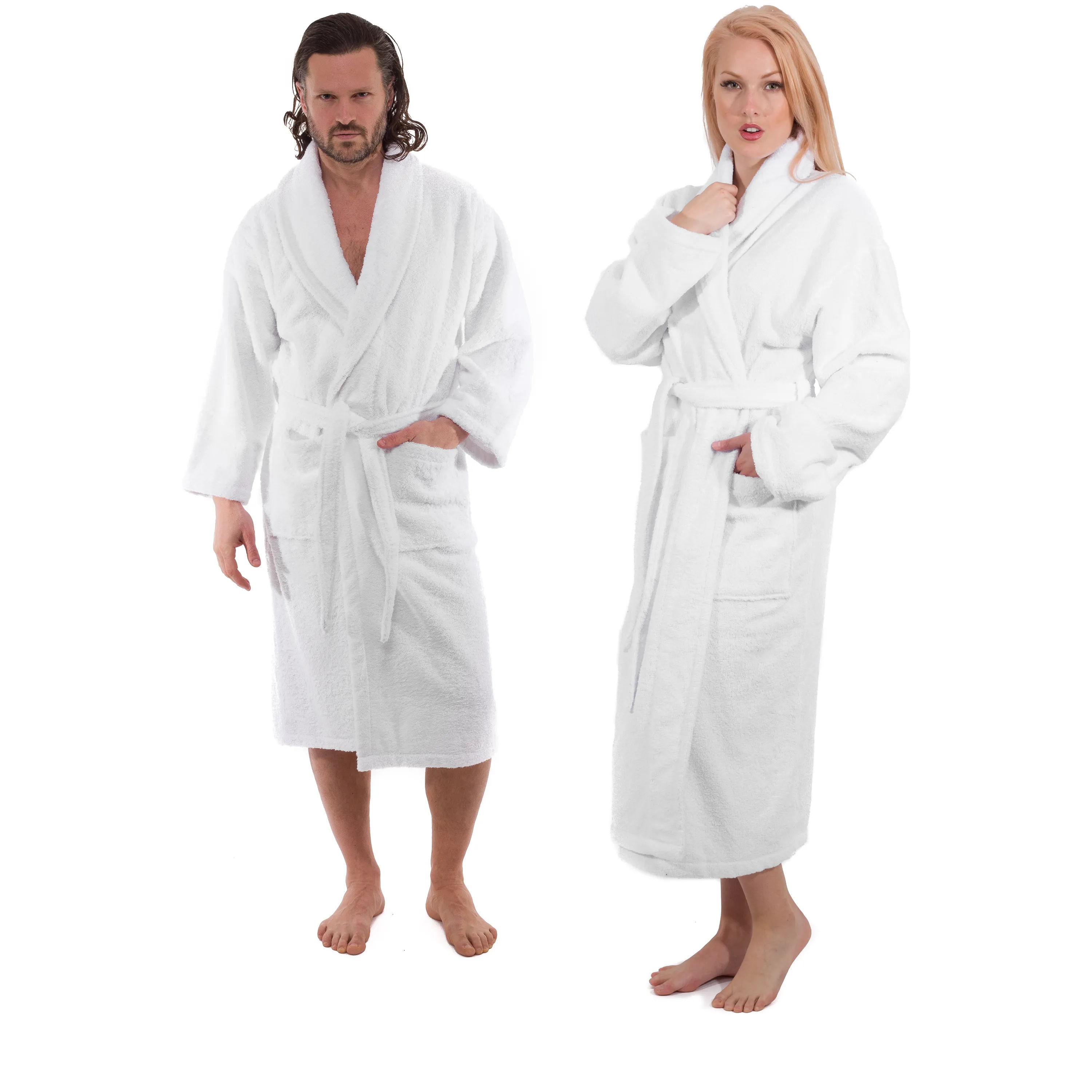 Classic Turkish Combed Cotton Luxurious Thick Unisex Bathrobes