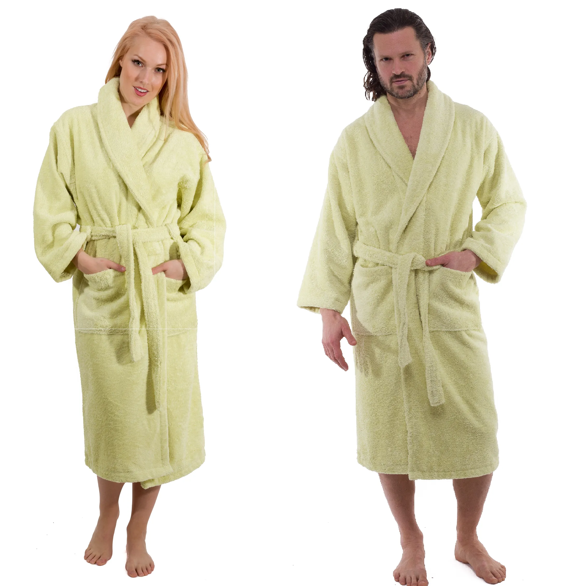 Classic Turkish Combed Cotton Luxurious Thick Unisex Bathrobes