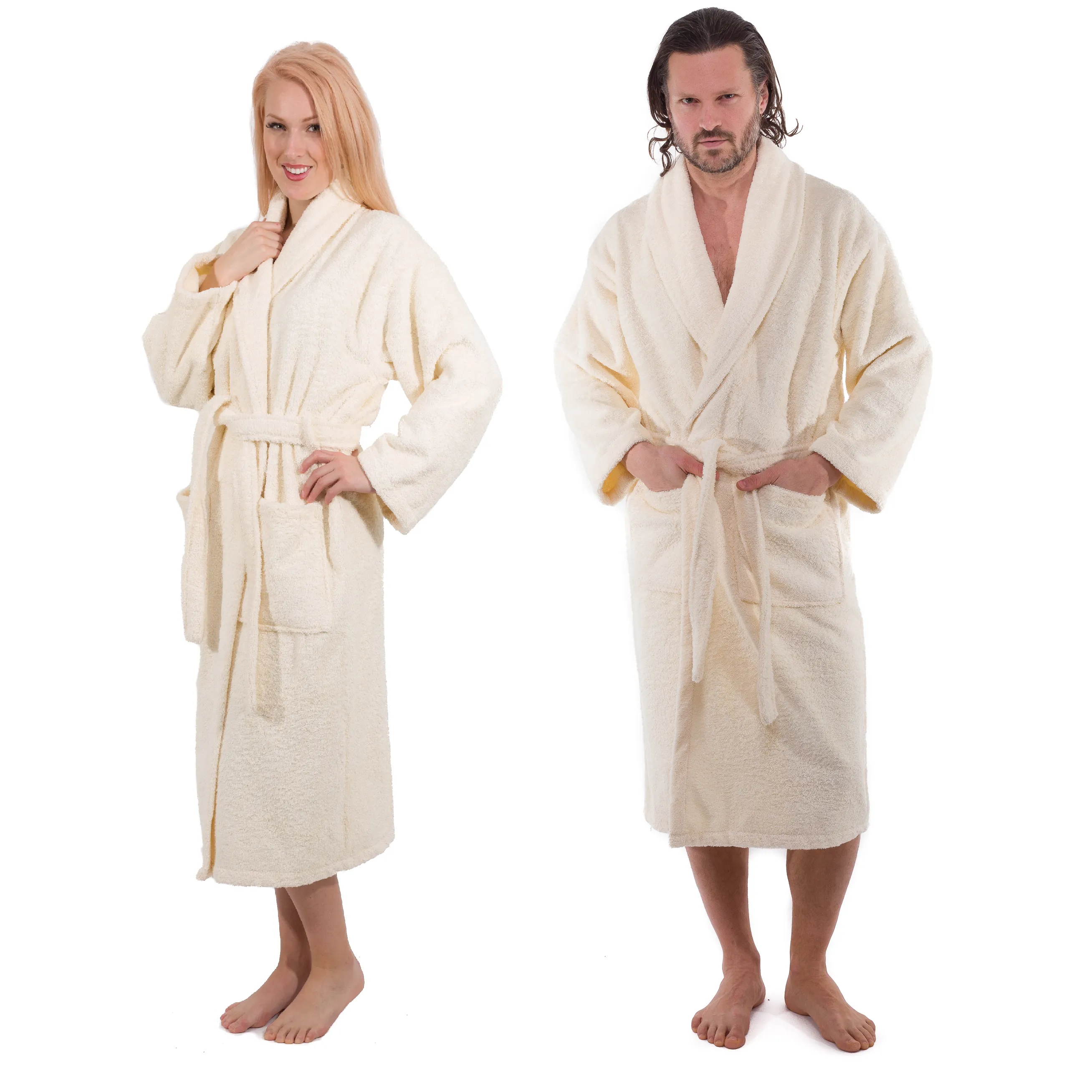 Classic Turkish Combed Cotton Luxurious Thick Unisex Bathrobes