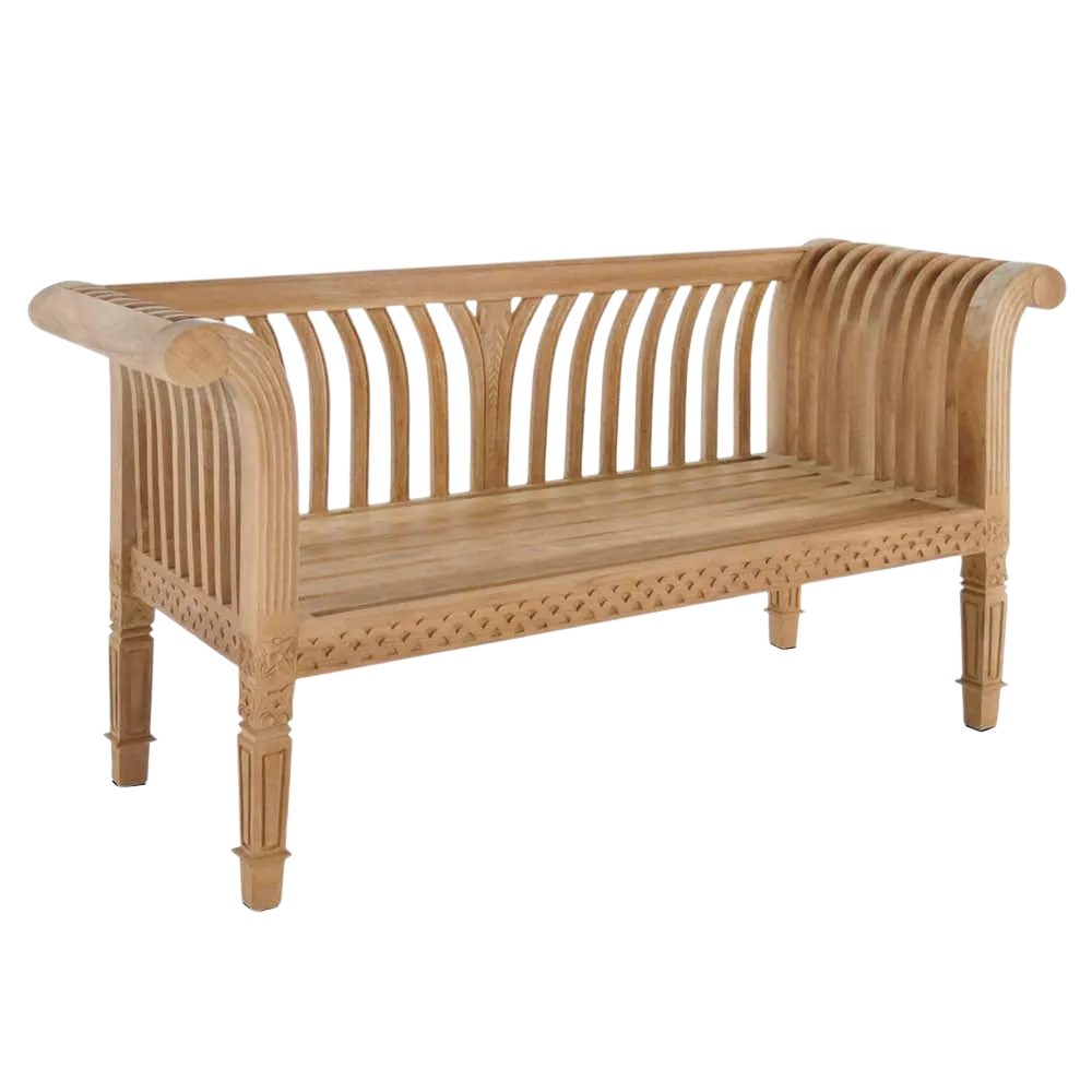 Cleopatra Teak Outdoor Bench