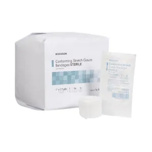 Conforming Bandage 1 Inch X 1-7/10 Yard Roll Shape Sterile 1 per Pack - McKesson Brand Mfr# 16-016