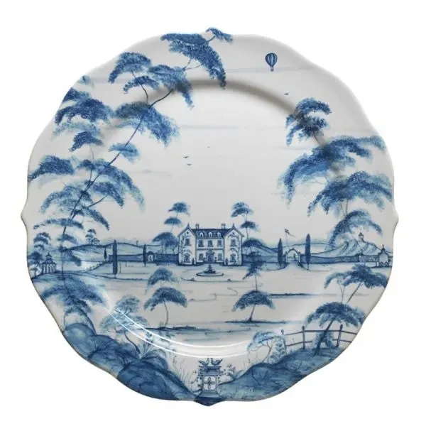 Country Estate Delft Blue Main House Charger Plate