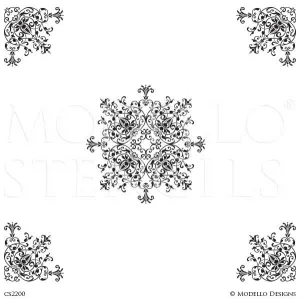 CS2200 Custom Ceiling Stencils Set