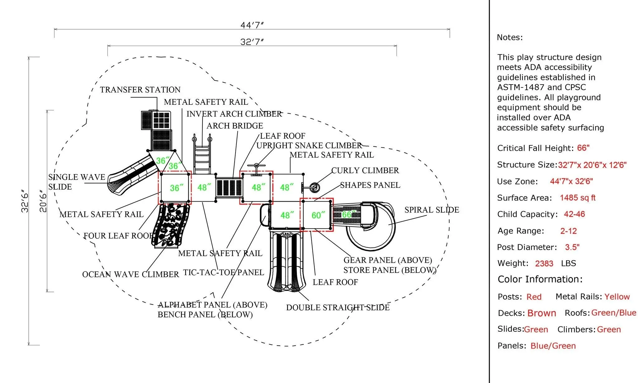 CSPD-1603 | Commercial Playground Equipment