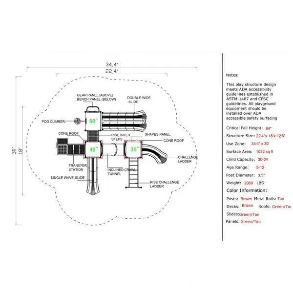 CSPD-1606 | Commercial Playground Equipment