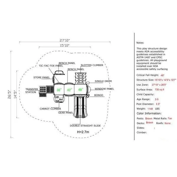 CSPD-1616 | Commercial Playground Equipment