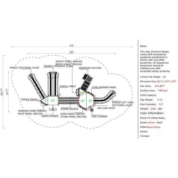 CSPD-1628 | Commercial Playground Equipment
