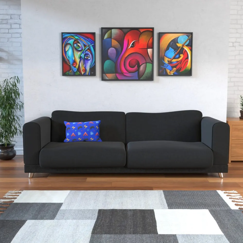 Cushion - Gamers Play Blue