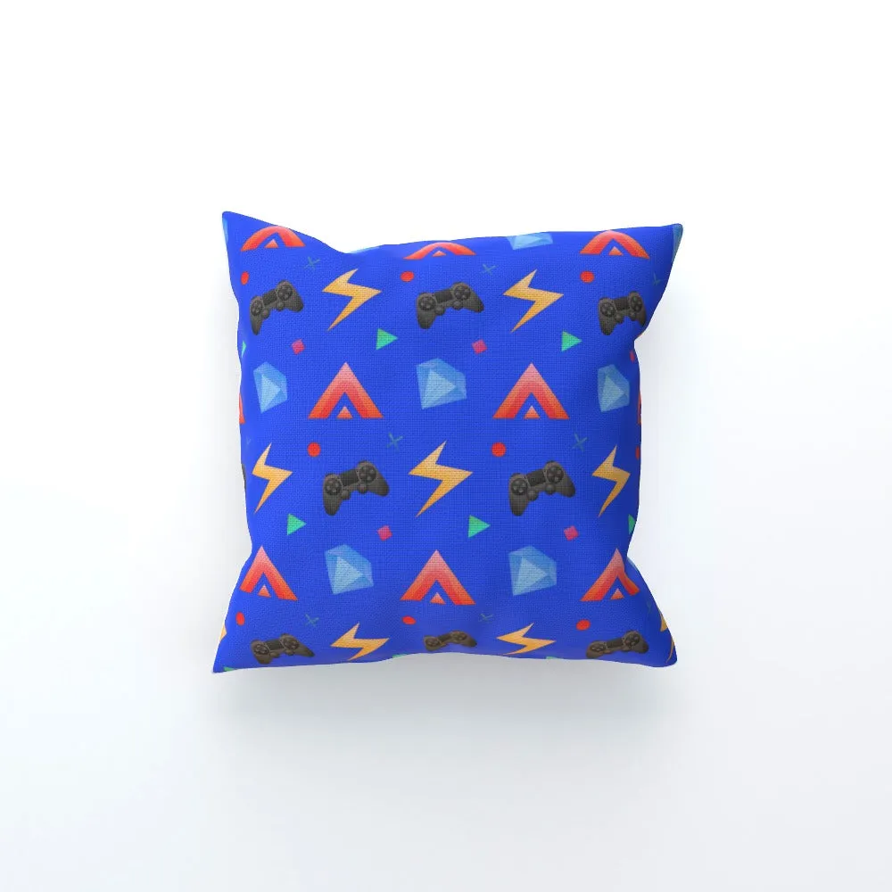 Cushion - Gamers Play Blue