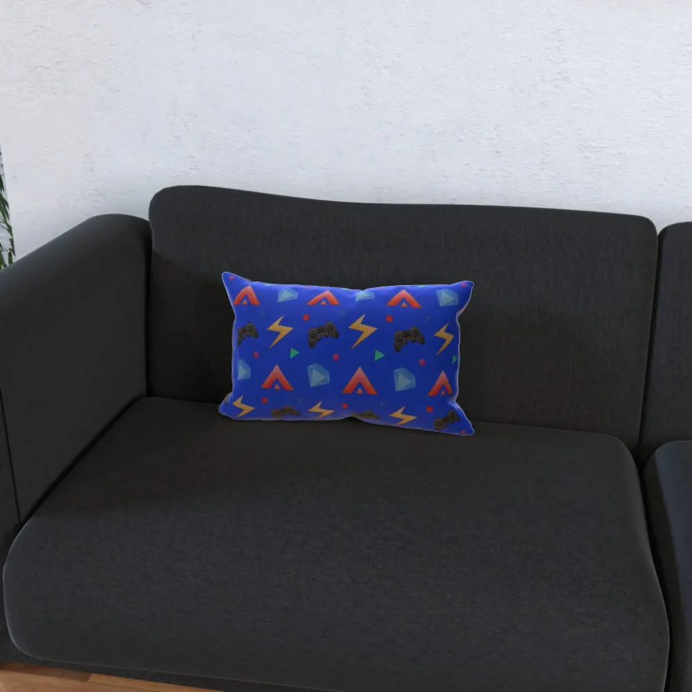 Cushion - Gamers Play Blue