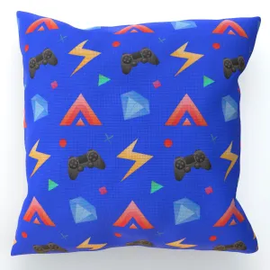 Cushion - Gamers Play Blue