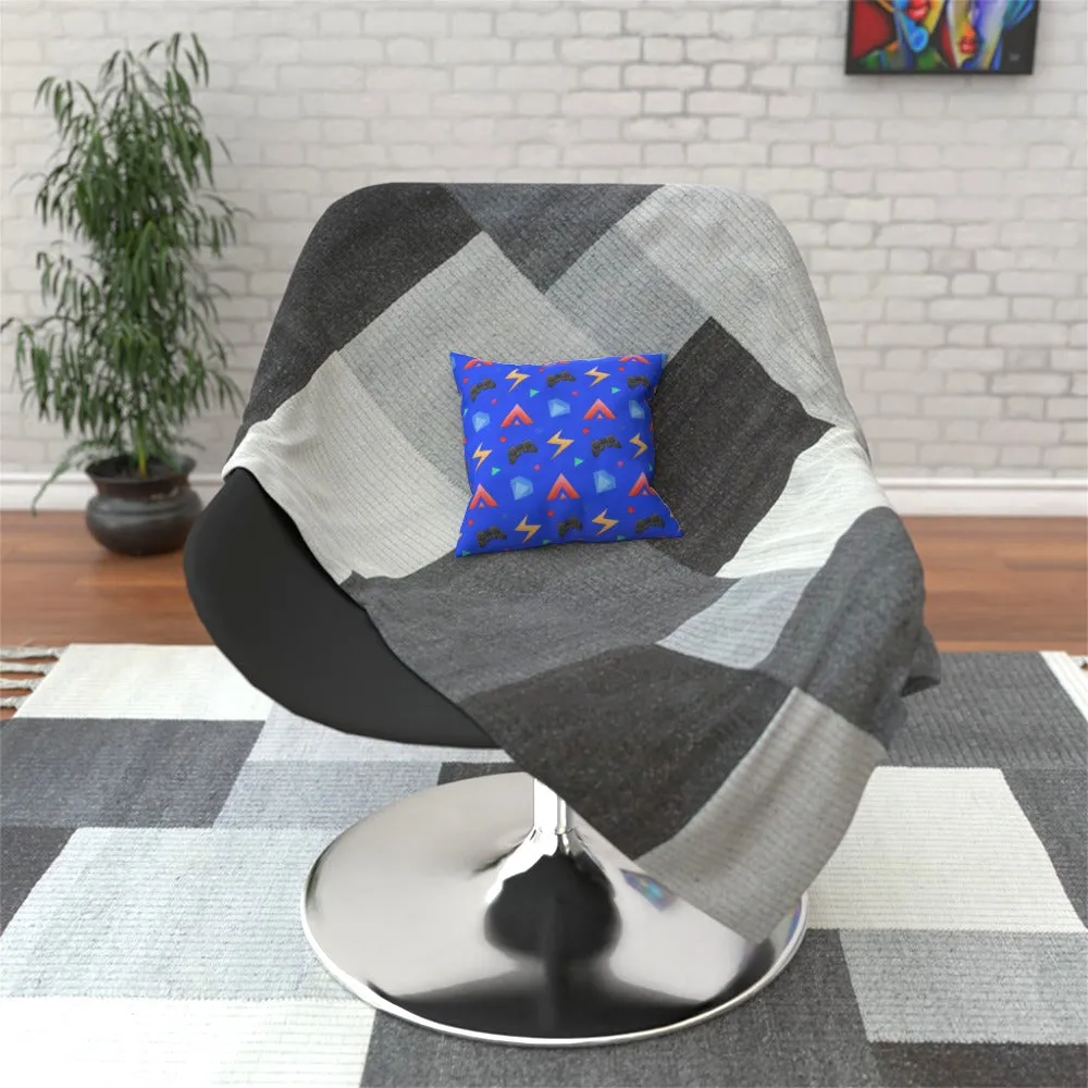 Cushion - Gamers Play Blue