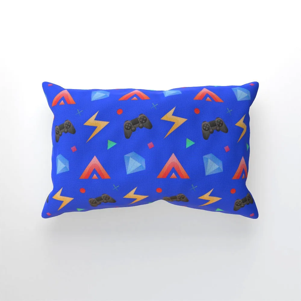 Cushion - Gamers Play Blue