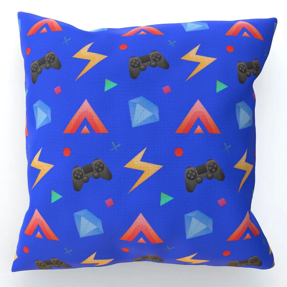 Cushion - Gamers Play Blue