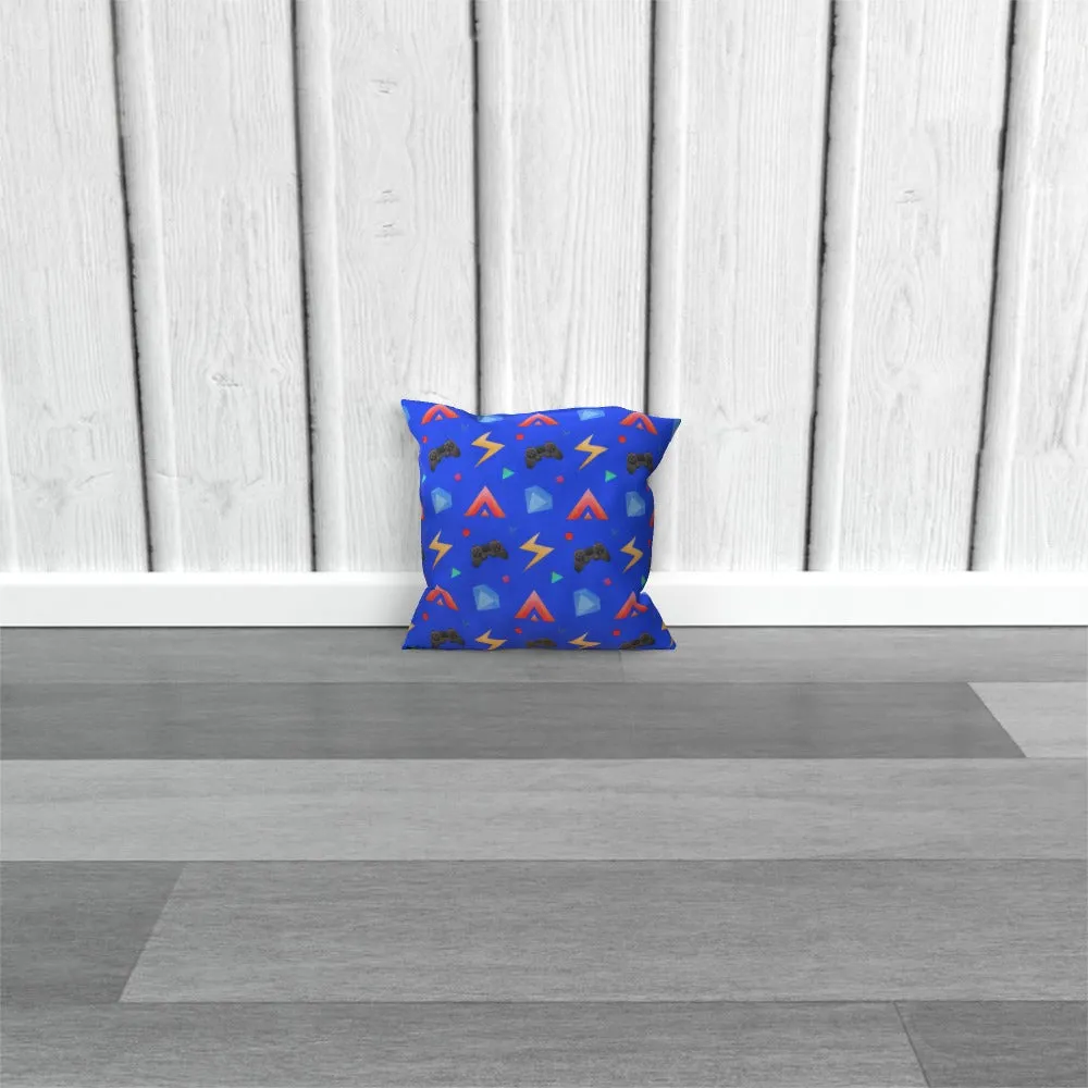 Cushion - Gamers Play Blue