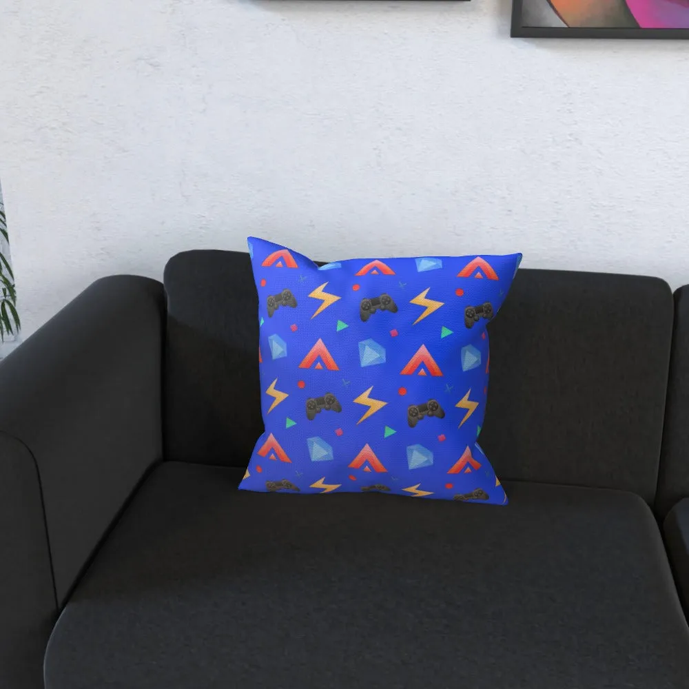 Cushion - Gamers Play Blue