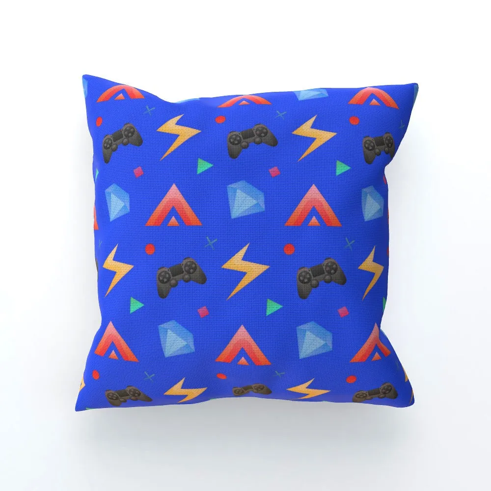 Cushion - Gamers Play Blue