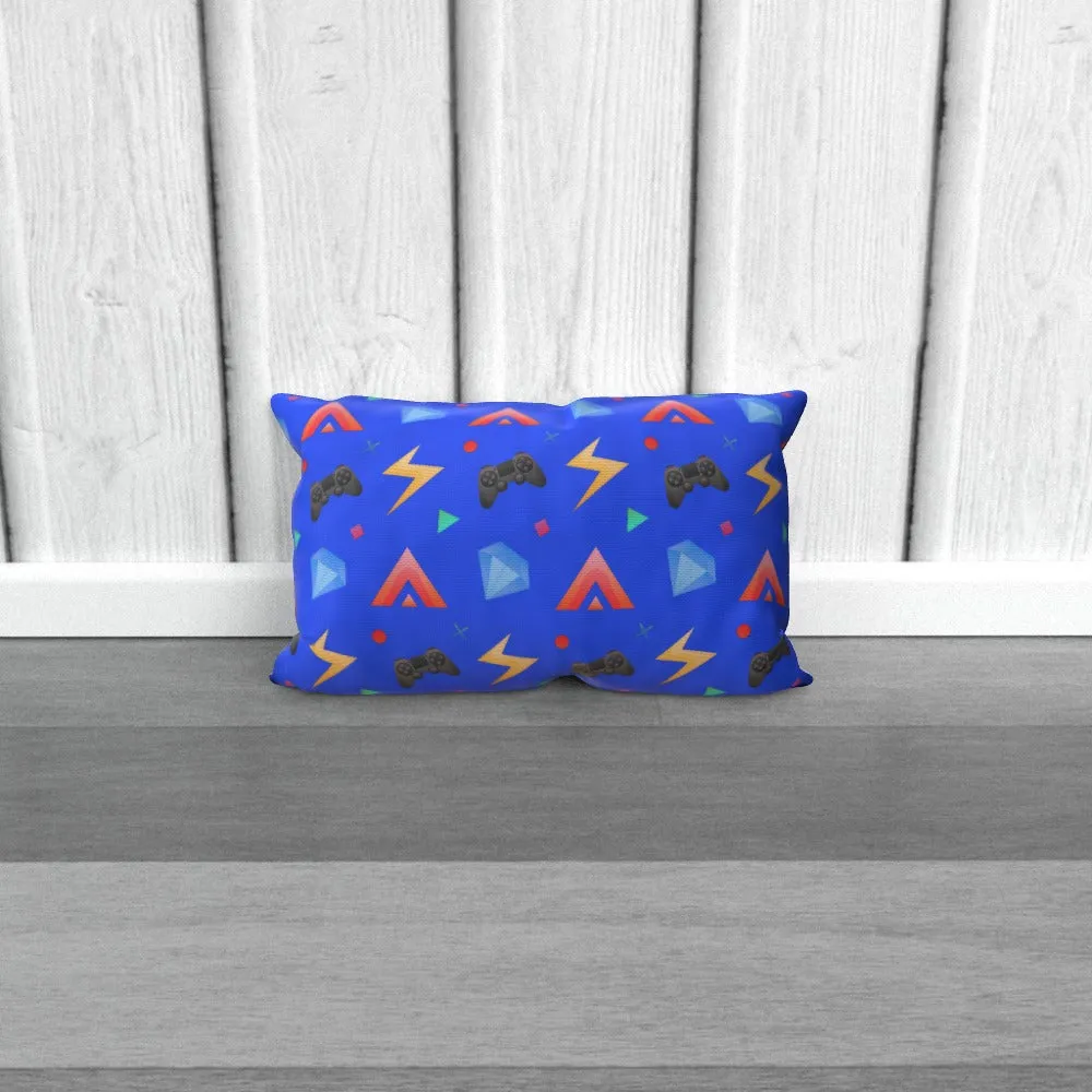 Cushion - Gamers Play Blue