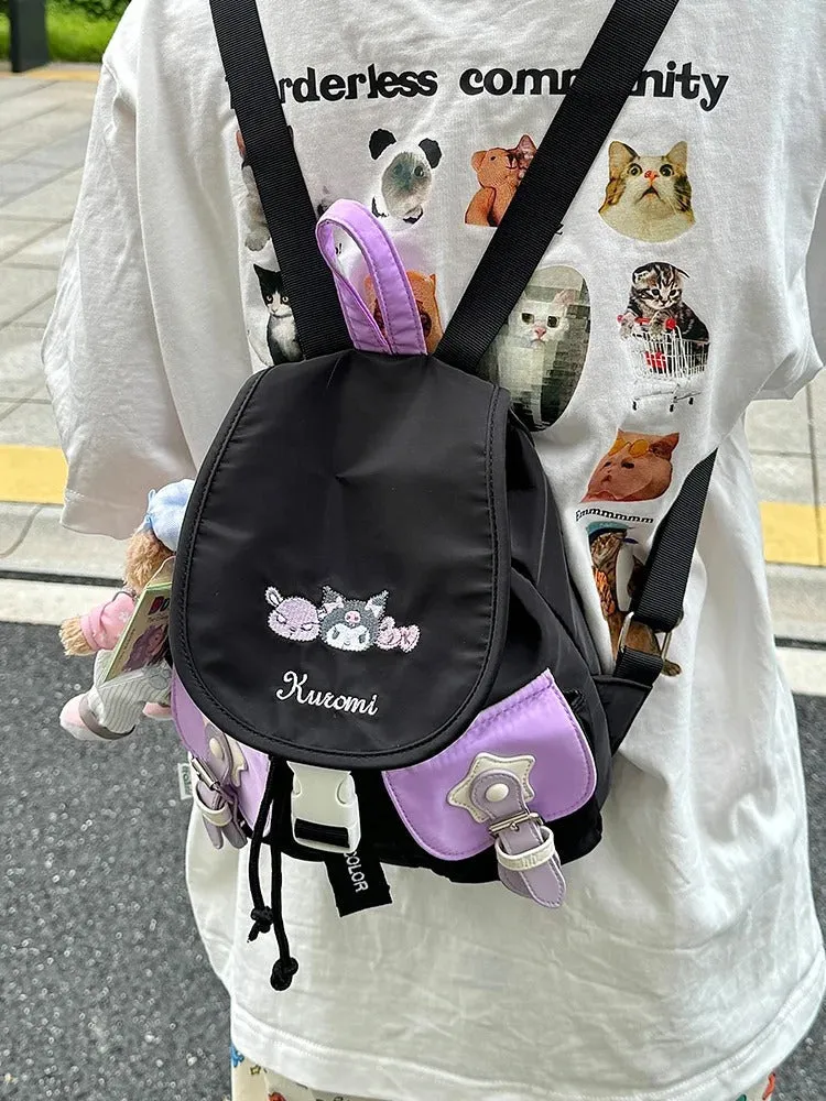 Cute Anime Embroidery Backpack