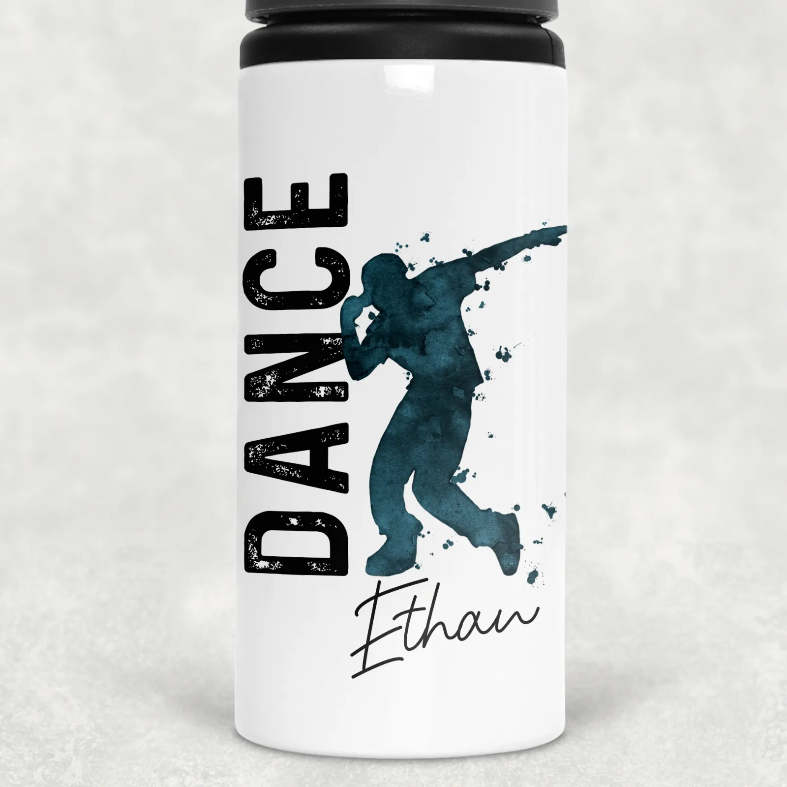 Dance Personalised Aluminium Straw Water Bottle 650ml