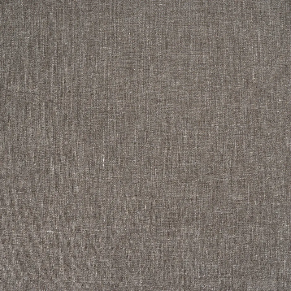 Dark Brown Woven Pure Linen