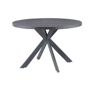 Daytona 1.2M Round Dining Table - Dark Grey