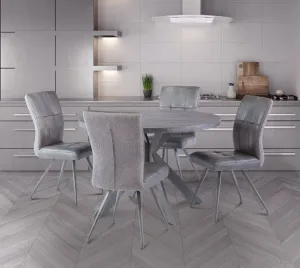 Daytona 1.2M Round Dining Table - Dark Grey