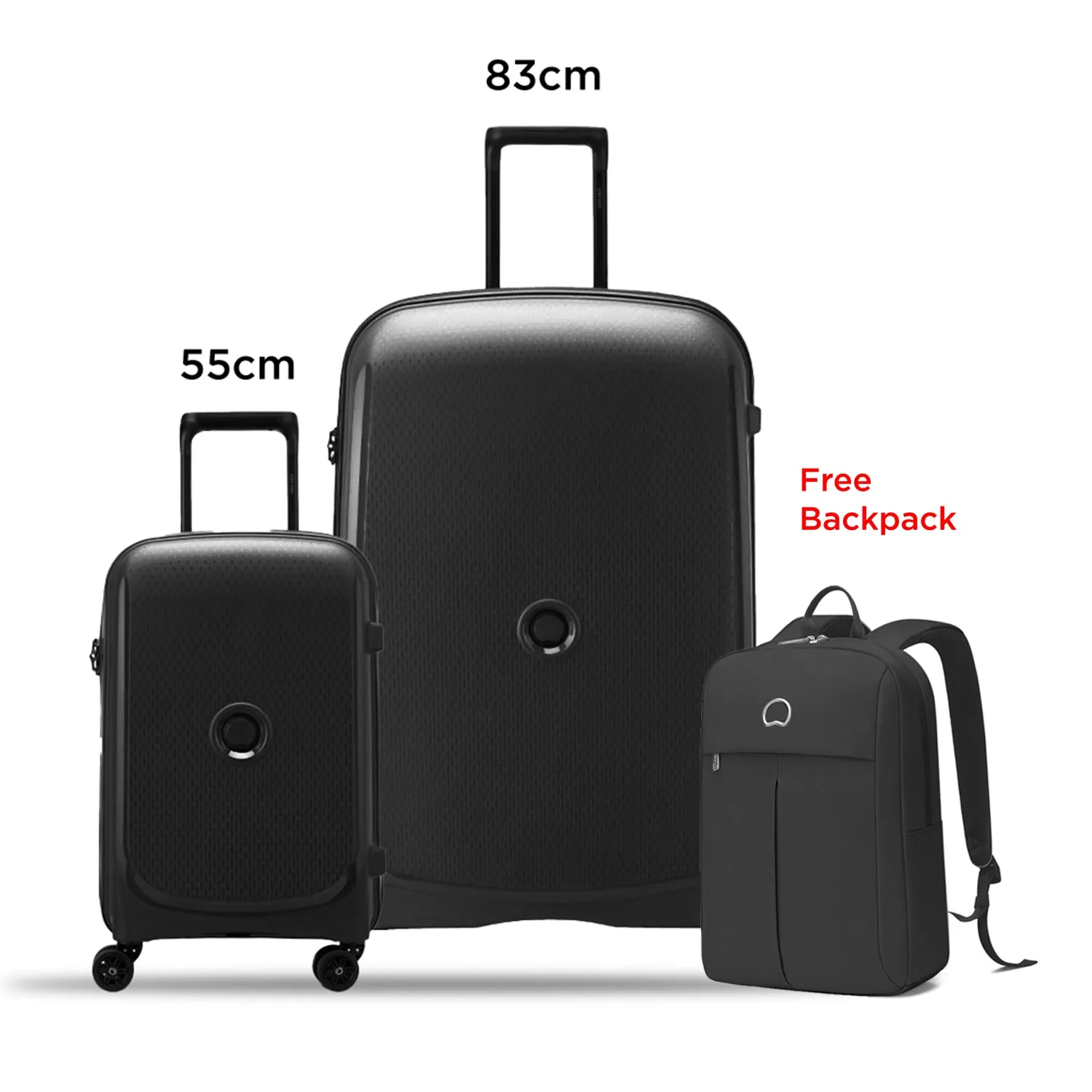 Delsey Belmont Plus Non Expandable  2Piece Luggage Set   Free Delsey Agreable Backpack