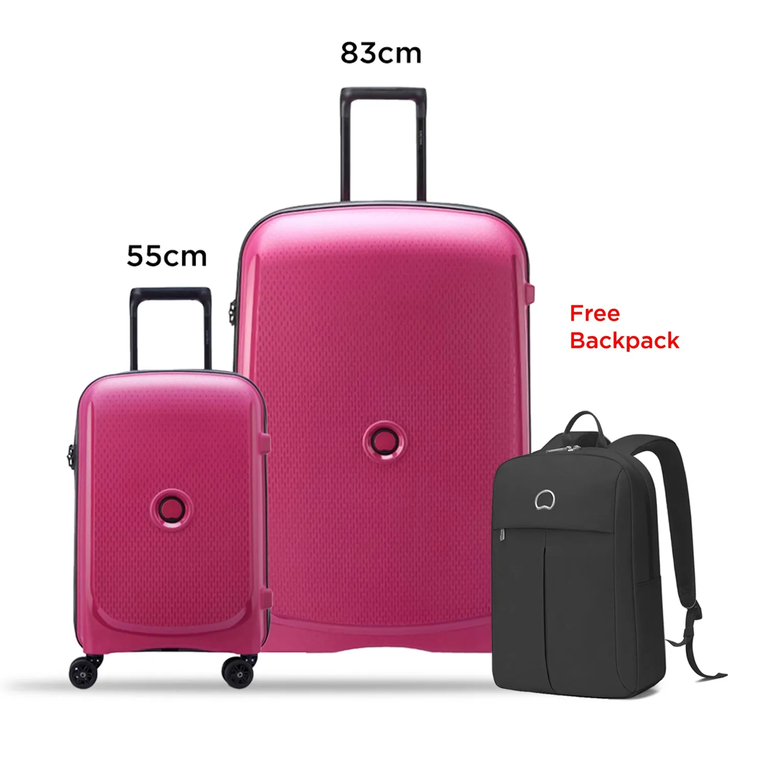 Delsey Belmont Plus Non Expandable  2Piece Luggage Set   Free Delsey Agreable Backpack