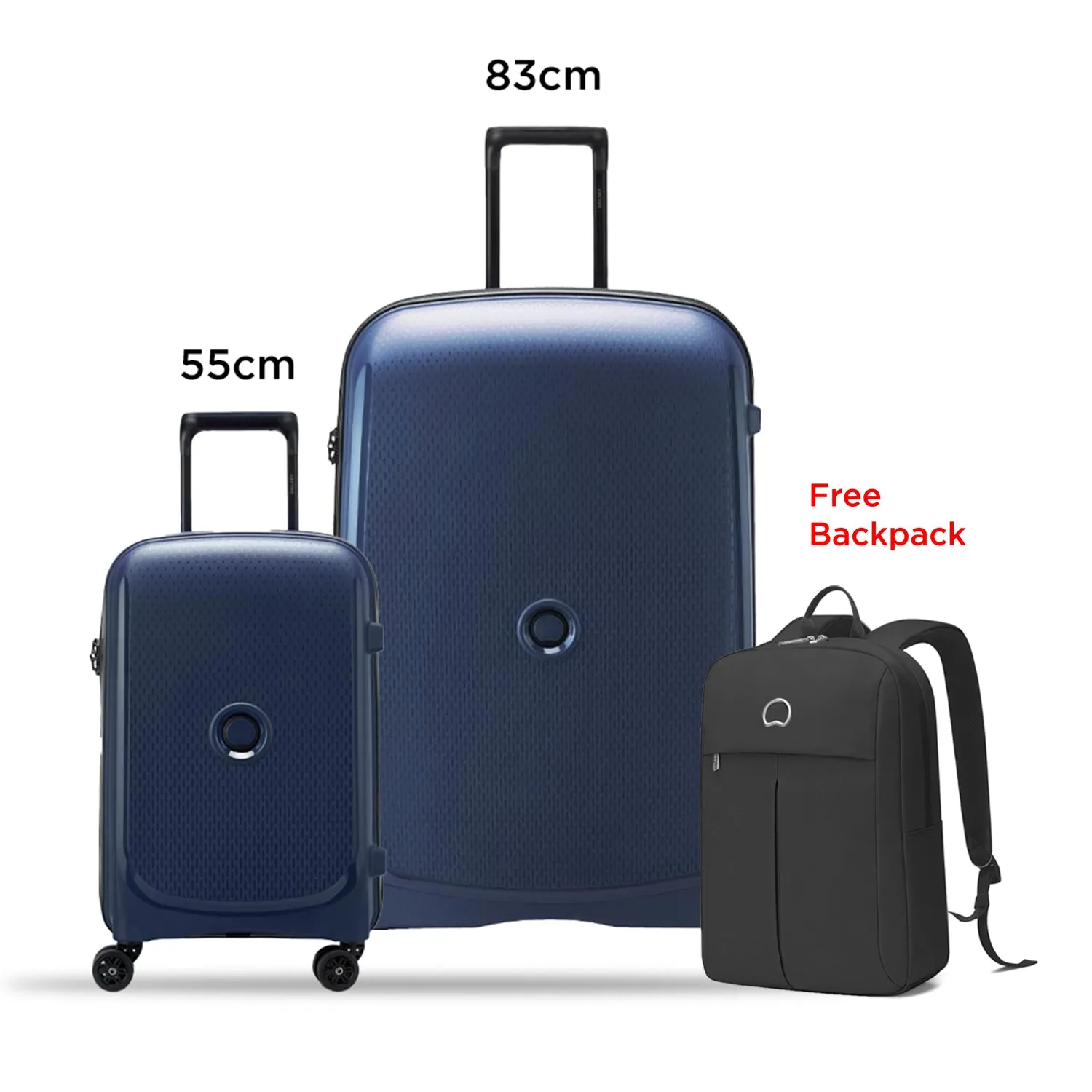 Delsey Belmont Plus Non Expandable  2Piece Luggage Set   Free Delsey Agreable Backpack
