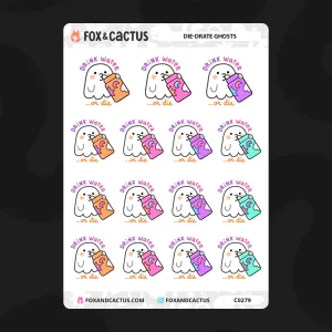 Die-drate Ghost Stickers