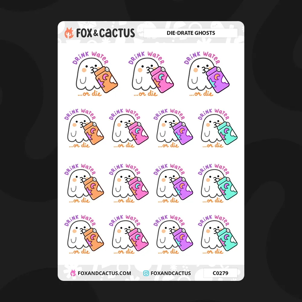 Die-drate Ghost Stickers