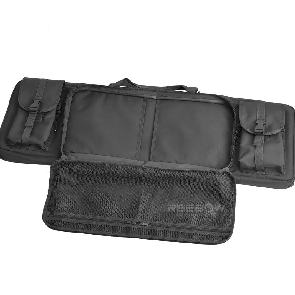 Double Long Rifle Gun Case Bag Tactical Rifle Backpack Pistol Soft Firearm Transportation Carbine Case - Lockable Compartment