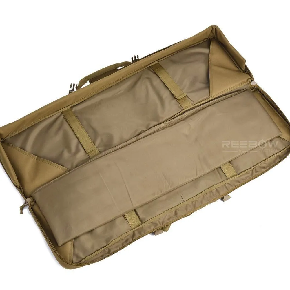 Double Long Rifle Gun Case Bag Tactical Rifle Backpack Pistol Soft Firearm Transportation Carbine Case - Lockable Compartment