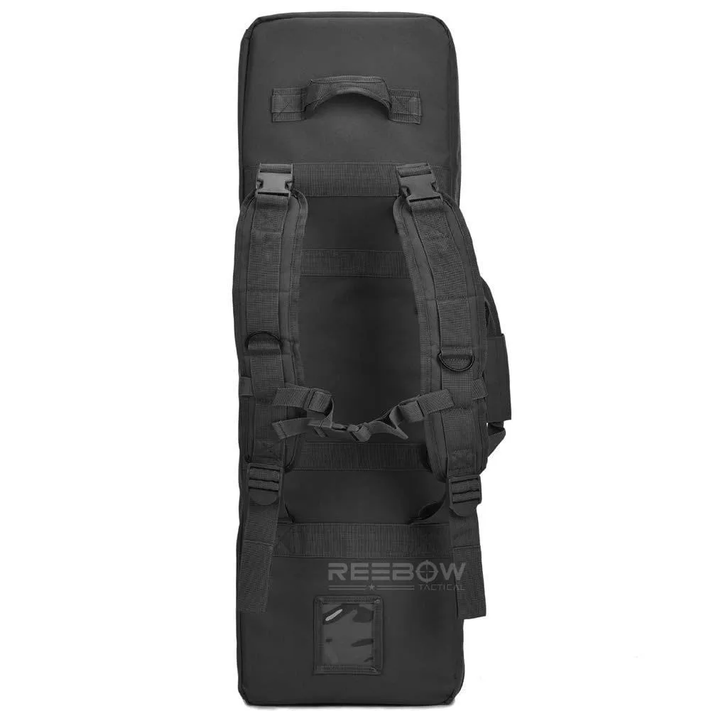 Double Long Rifle Gun Case Bag Tactical Rifle Backpack Pistol Soft Firearm Transportation Carbine Case - Lockable Compartment