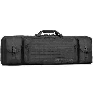 Double Long Rifle Gun Case Bag Tactical Rifle Backpack Pistol Soft Firearm Transportation Carbine Case - Lockable Compartment