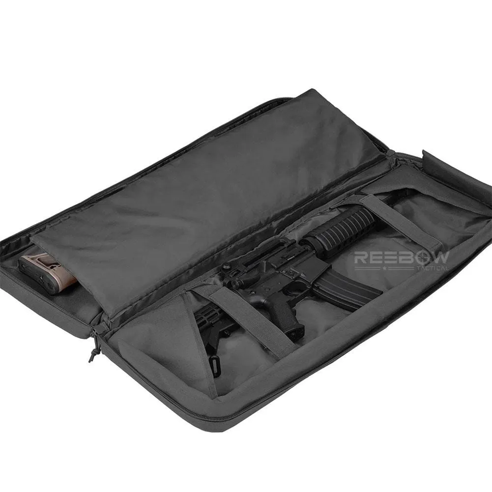 Double Long Rifle Gun Case Bag Tactical Rifle Backpack Pistol Soft Firearm Transportation Carbine Case - Lockable Compartment