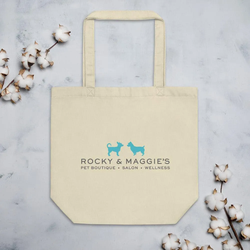 Eco-friendly Tote Bag with Embroidered Rocky and Maggie's Logo