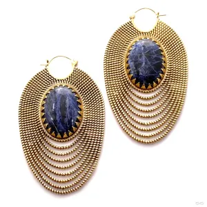 Epaulette Earrings with Stone from Tawapa