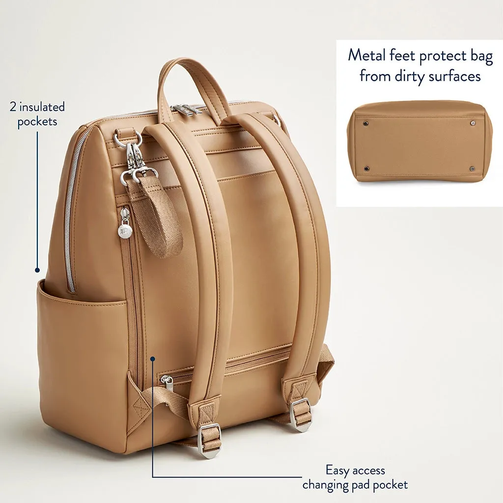 Eras Backpack™ Diaper Bag, Chai Latte
