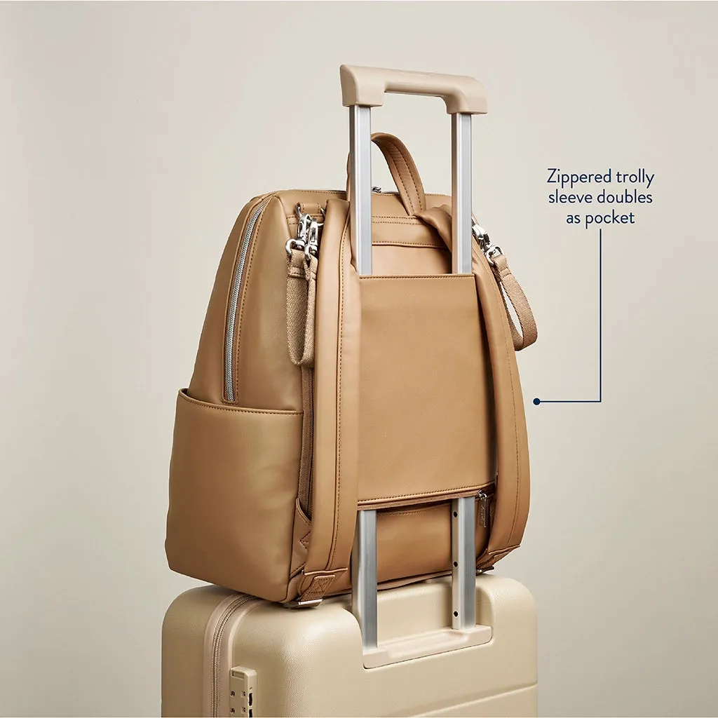 Eras Backpack™ Diaper Bag, Chai Latte