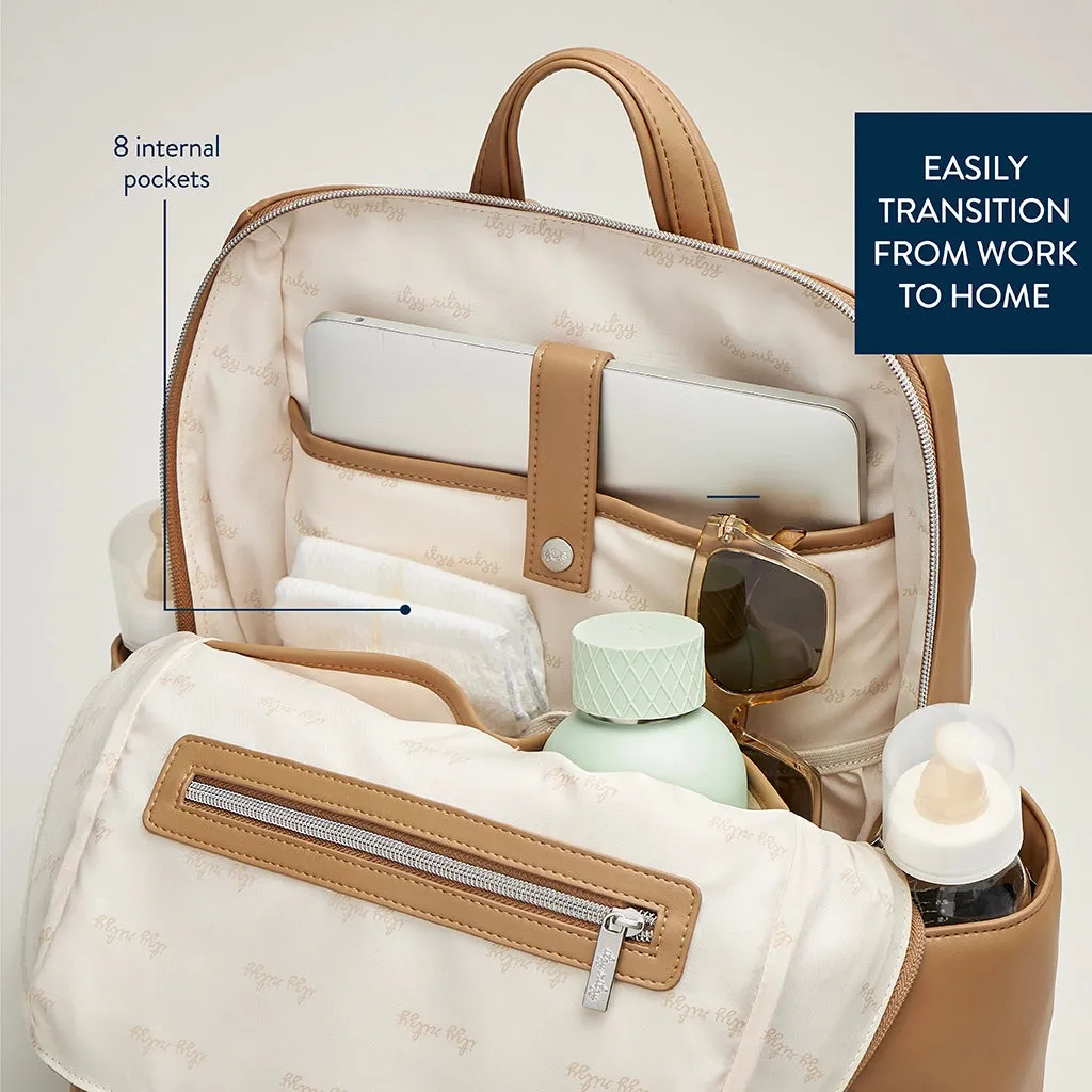 Eras Backpack™ Diaper Bag, Chai Latte